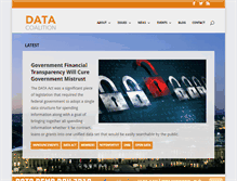 Tablet Screenshot of datacoalition.org